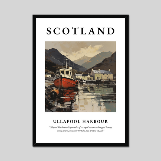 Poster of Ullapool Harbour, Scotland.