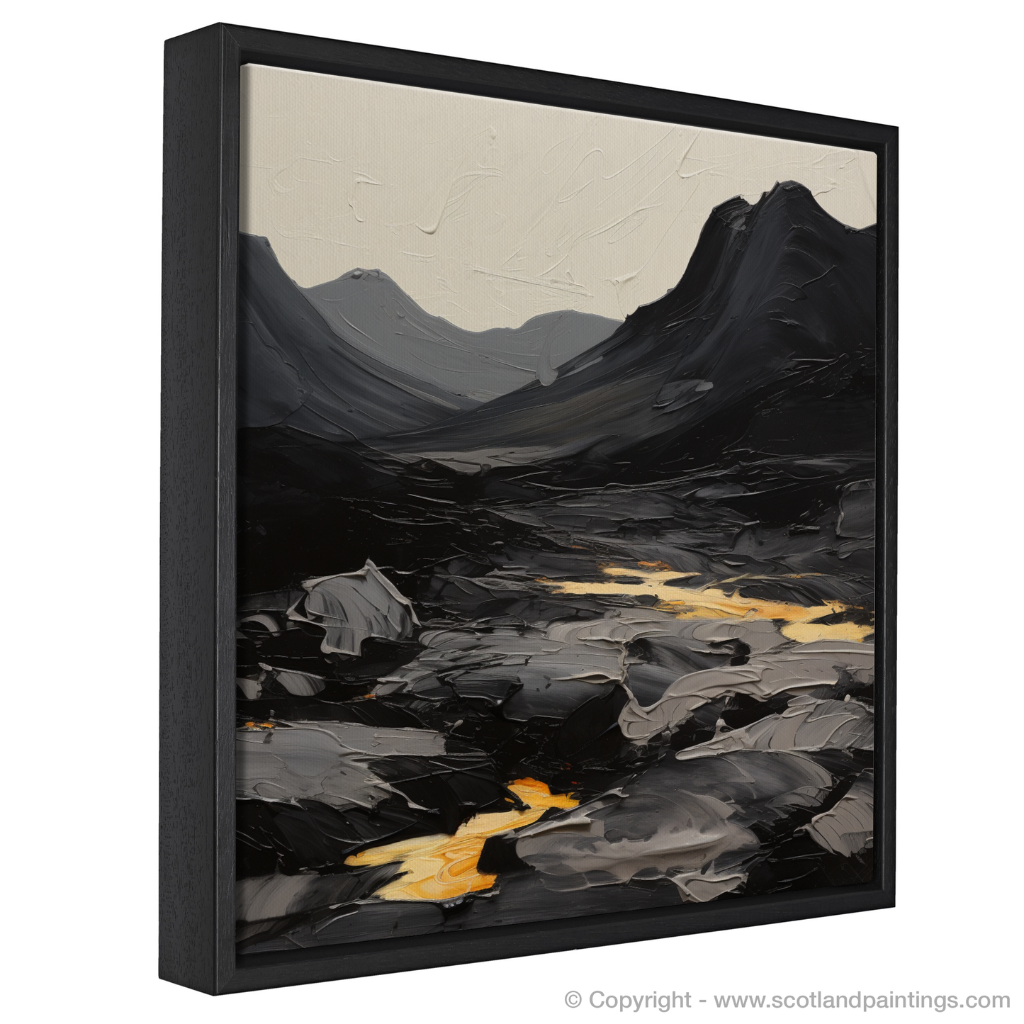 Painting and Art Print of Driesh entitled "Driesh Rhapsody: An Expressionist Ode to Scottish Munros".