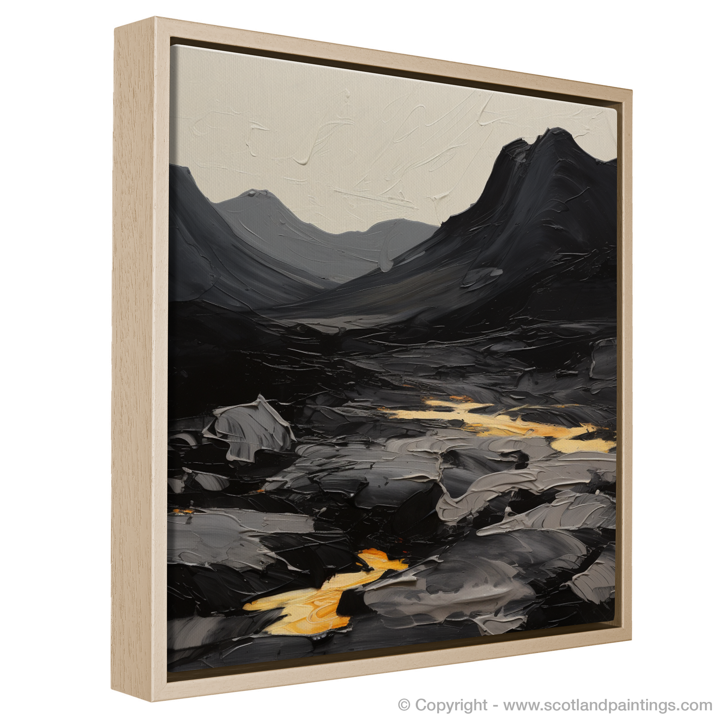 Painting and Art Print of Driesh entitled "Driesh Rhapsody: An Expressionist Ode to Scottish Munros".