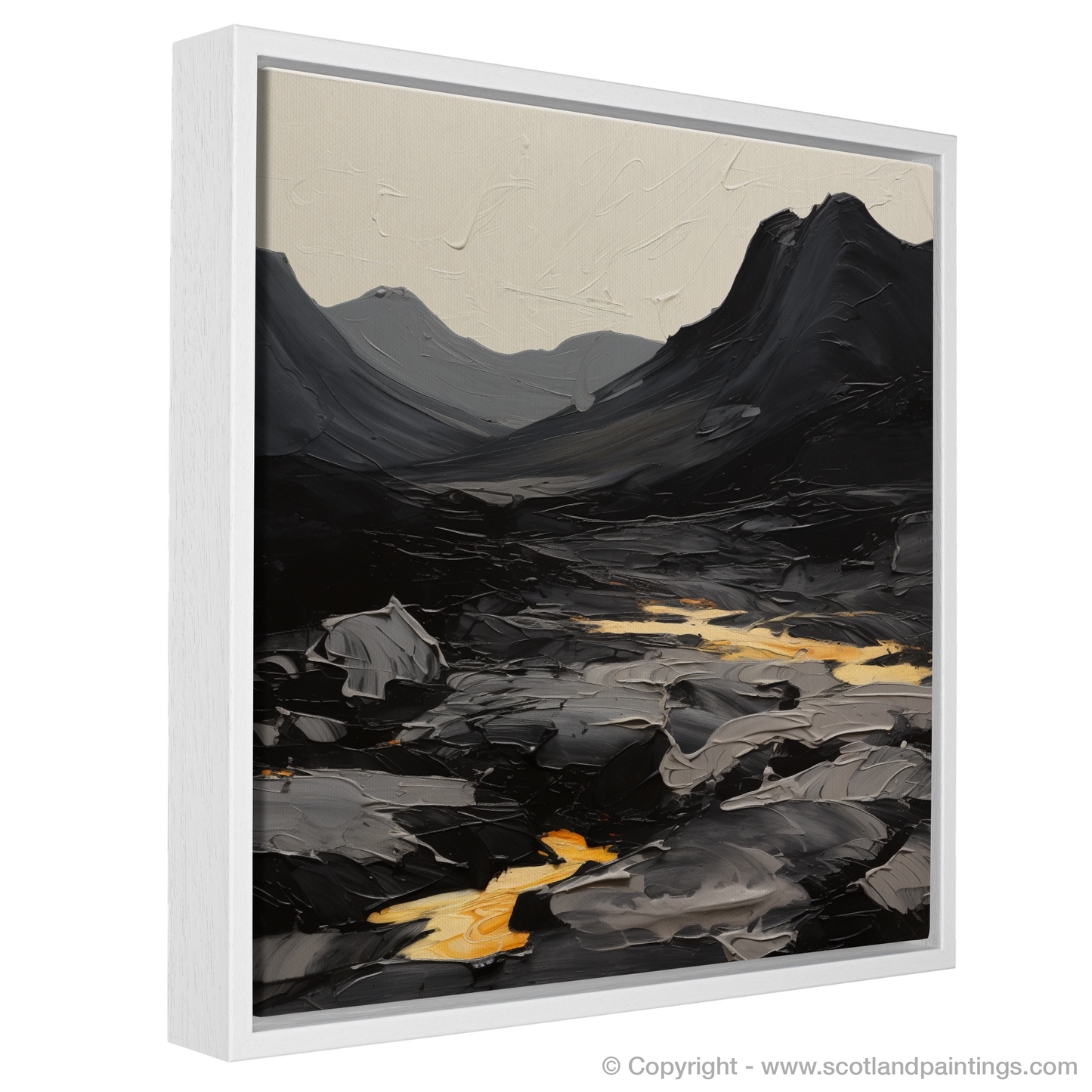 Painting and Art Print of Driesh entitled "Driesh Rhapsody: An Expressionist Ode to Scottish Munros".