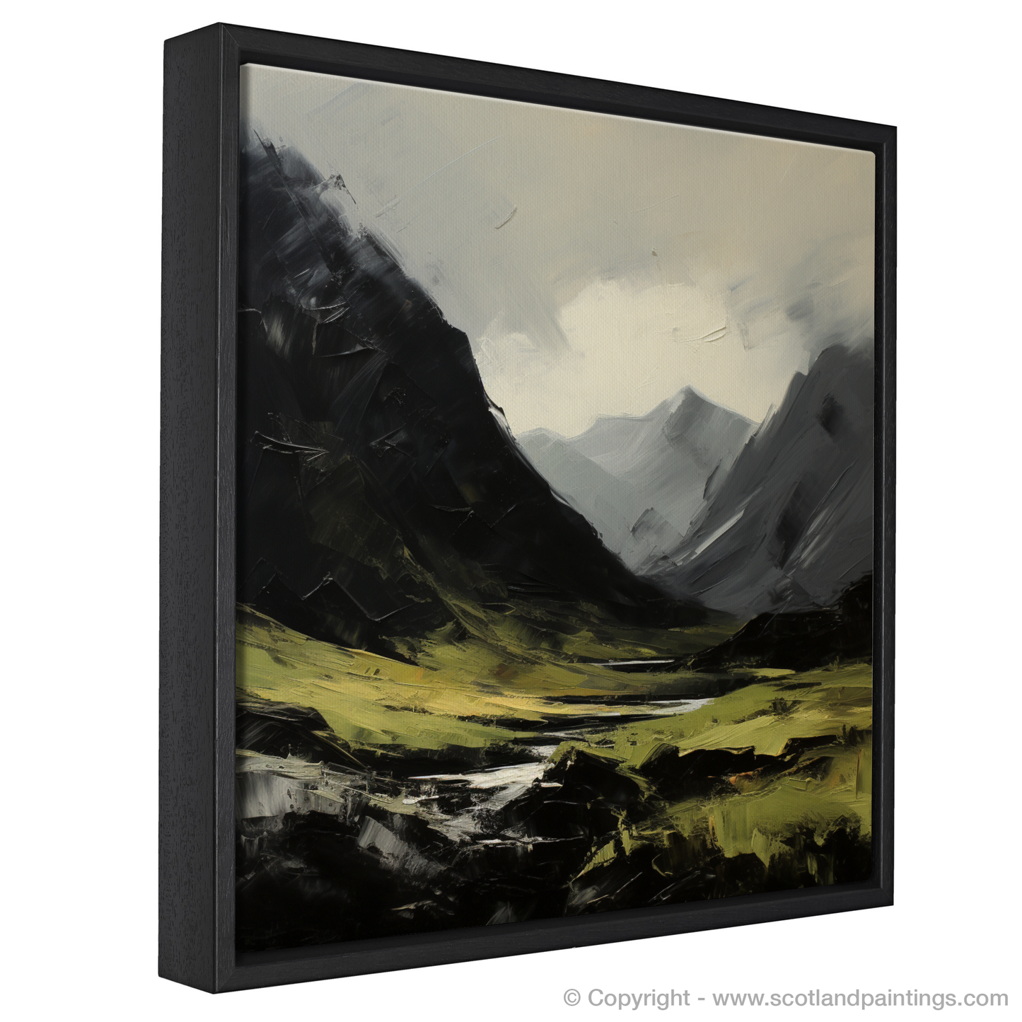 Painting and Art Print of Driesh entitled "Majestic Driesh: An Expressionist Ode to the Scottish Highlands".