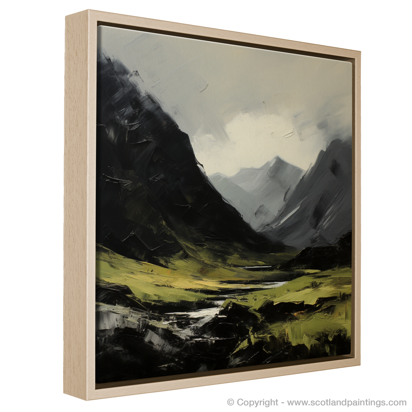 Painting and Art Print of Driesh entitled "Majestic Driesh: An Expressionist Ode to the Scottish Highlands".