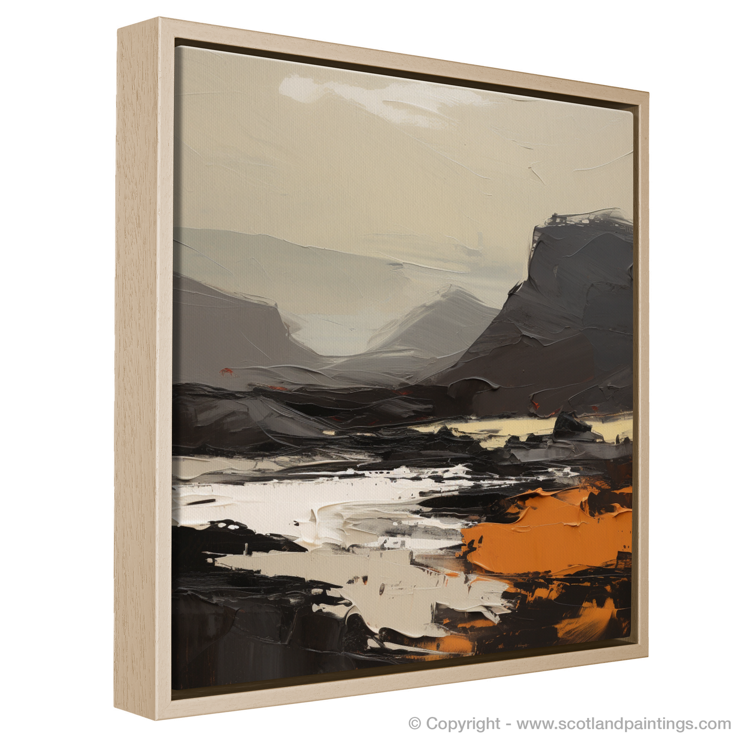 Painting and Art Print of Driesh entitled "Driesh Summit: An Expressionist Ode to the Scottish Highlands".