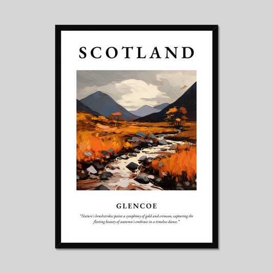 Poster of Glencoe, Scotland.