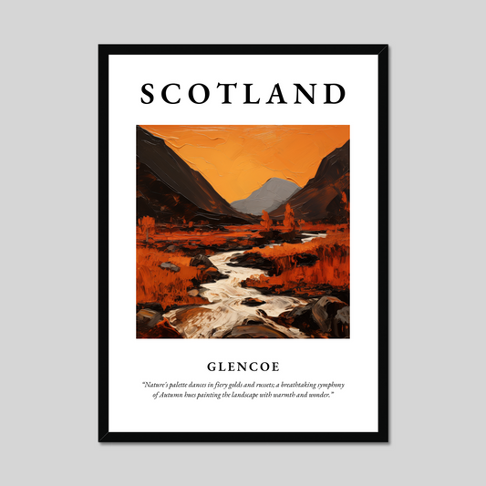 Poster of Glencoe, Scotland.