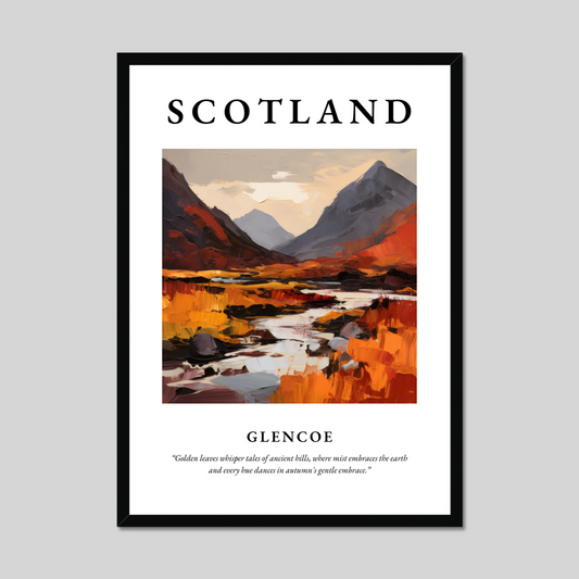 Poster of Glencoe, Scotland.