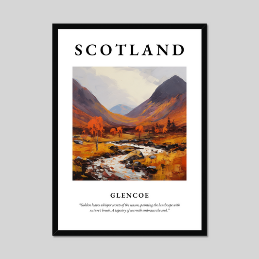 Poster of Glencoe, Scotland.