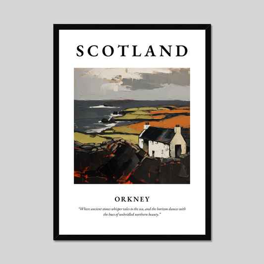 Poster of Orkney, Scotland.