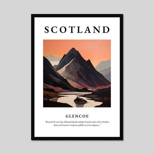 Poster of Glencoe, Scotland.