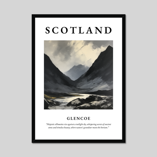 Poster of Glencoe, Scotland.