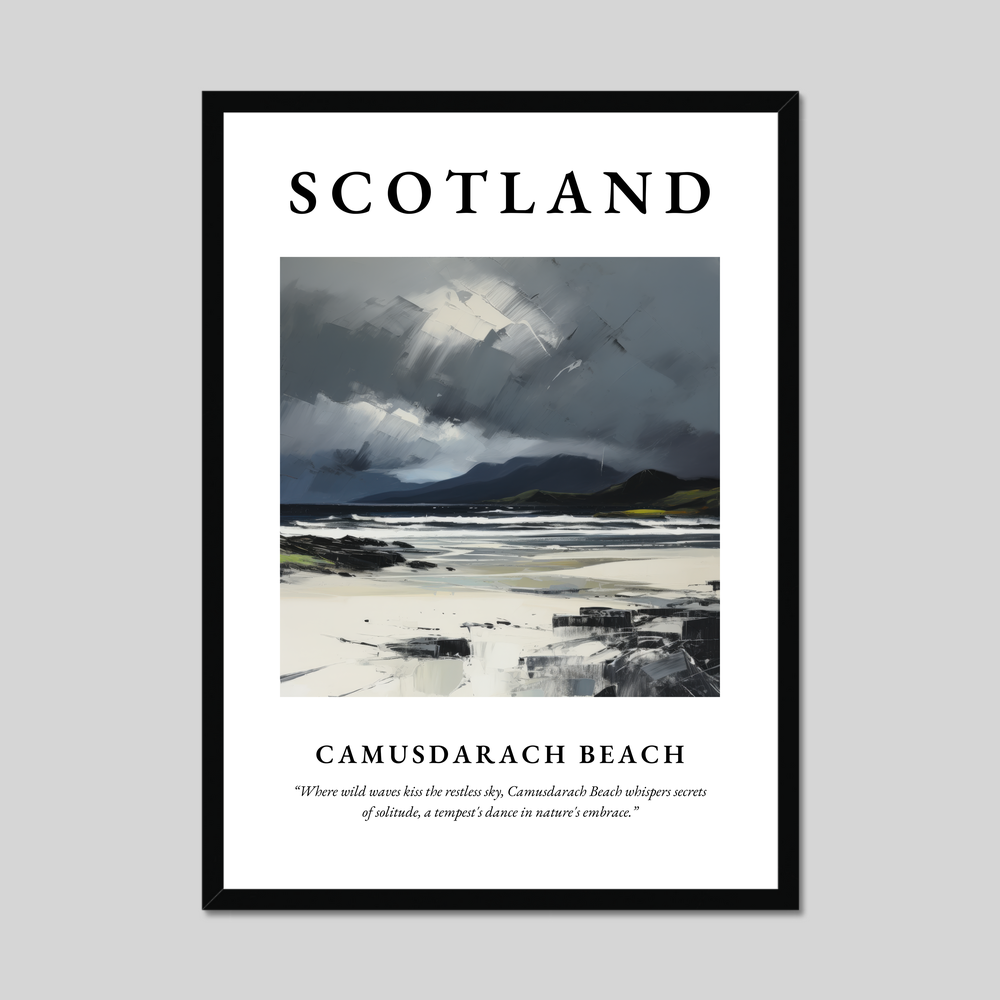 Poster of Camusdarach Beach, Scotland.