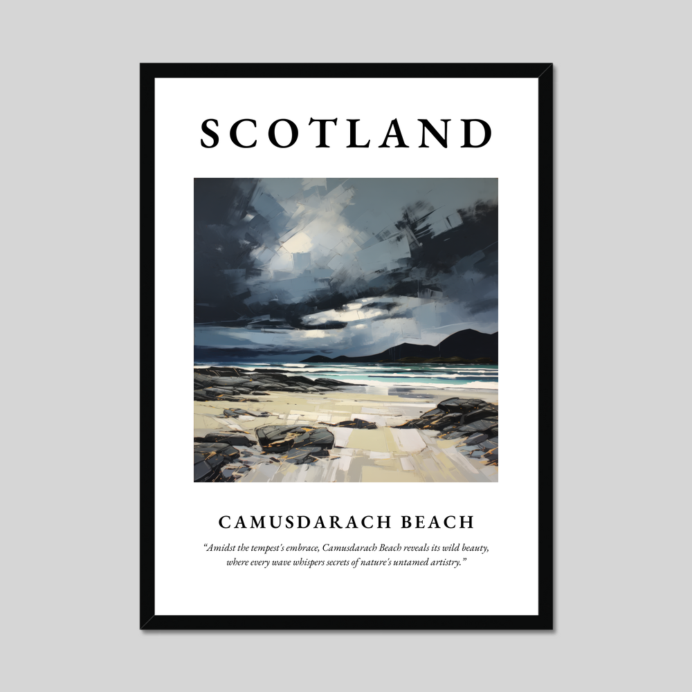 Poster of Camusdarach Beach, Scotland.