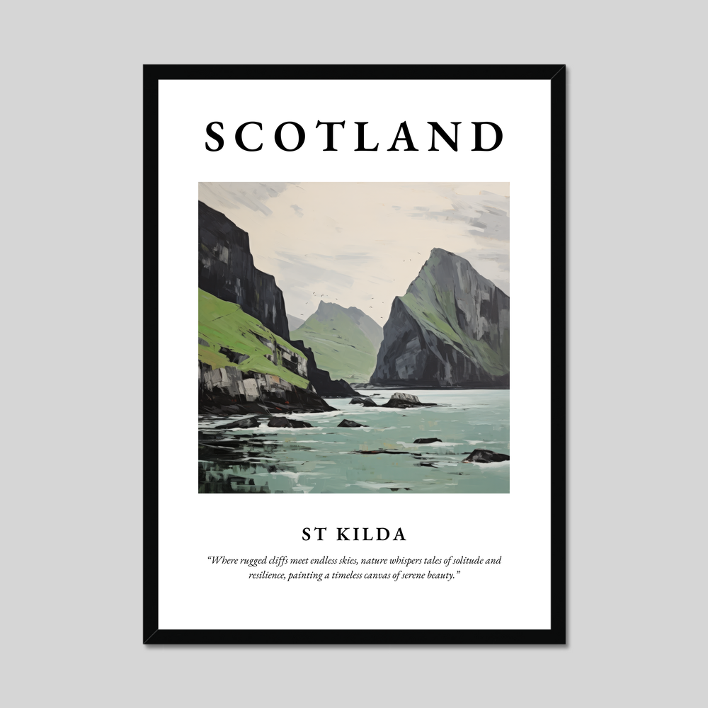 Poster of St Kilda, Scotland.