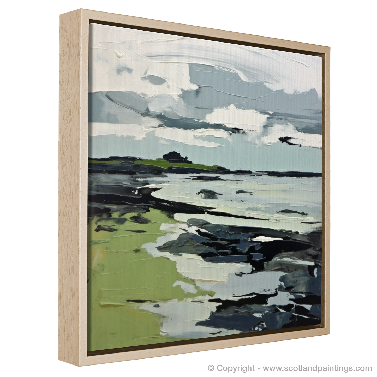 Painting and Art Print of Largo Bay, Fife entitled "Largo Bay Unleashed: An Expressionist Ode to Scottish Shores".