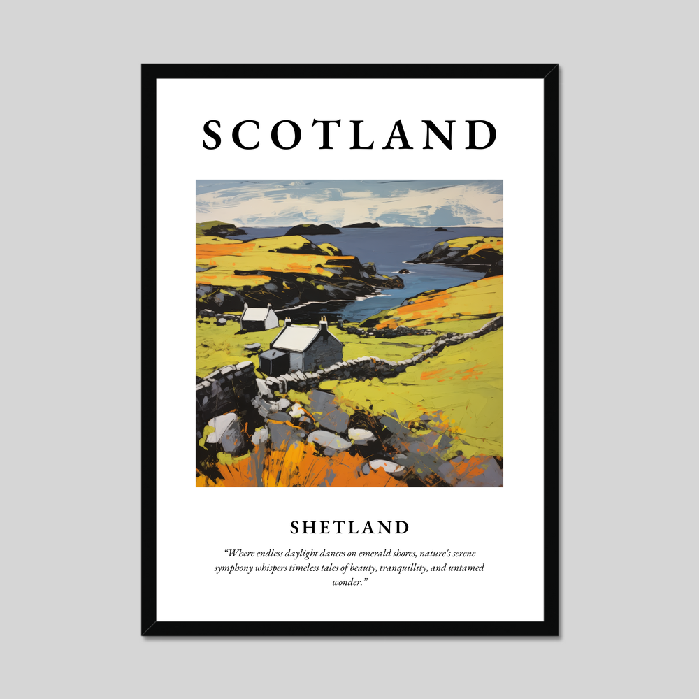 Poster of Shetland, Scotland.