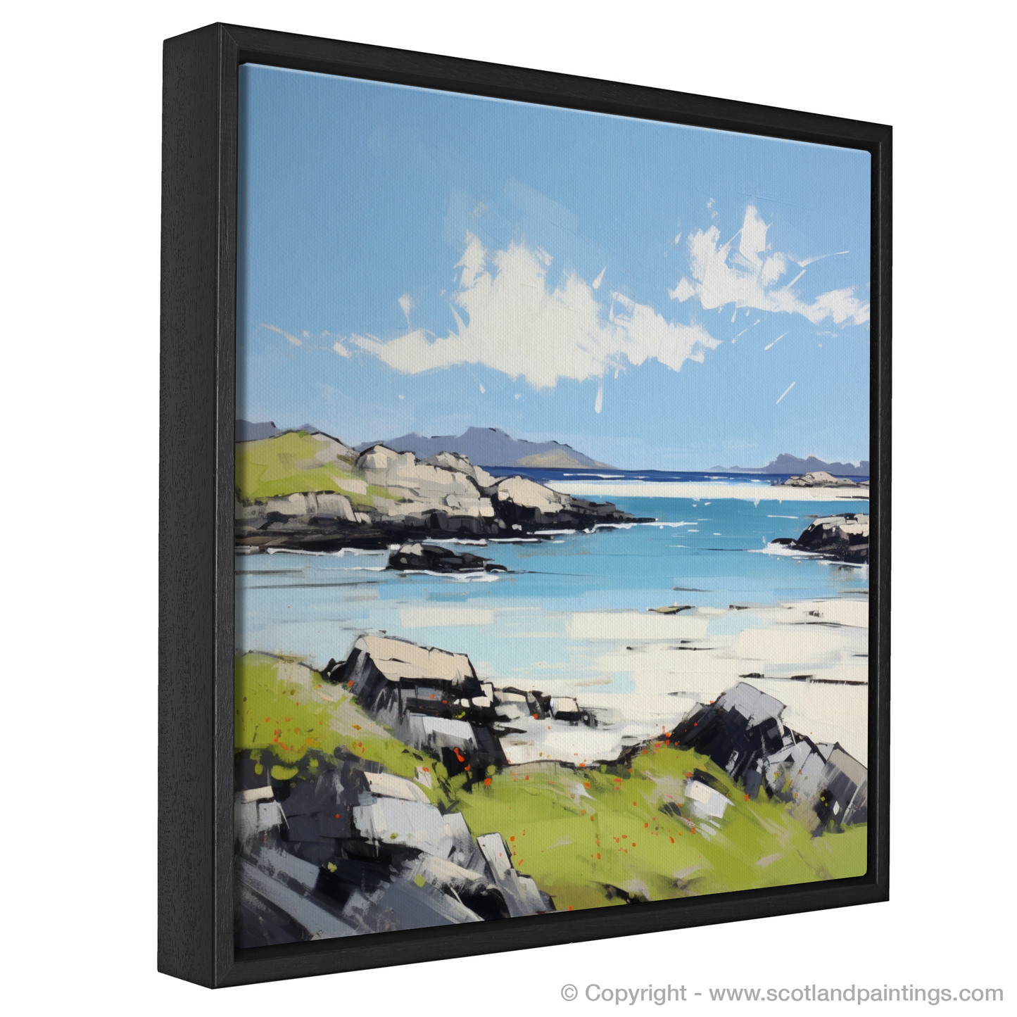 Painting and Art Print of Isle of Harris, Outer Hebrides in summer entitled "Summer Radiance of Isle of Harris".