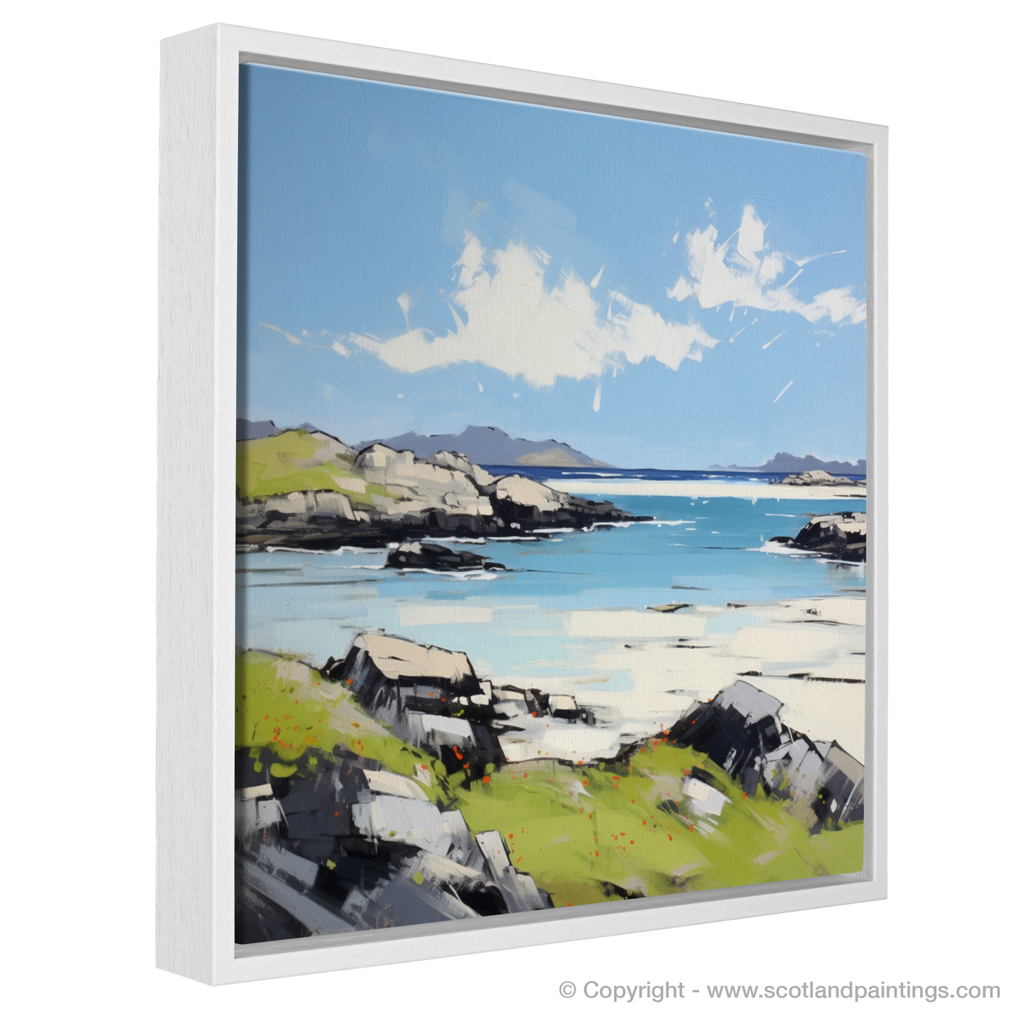 Painting and Art Print of Isle of Harris, Outer Hebrides in summer entitled "Summer Radiance of Isle of Harris".