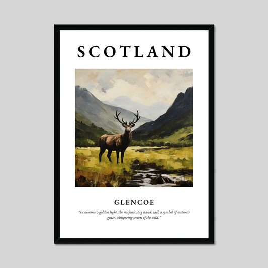 Poster of Glencoe, Scotland.