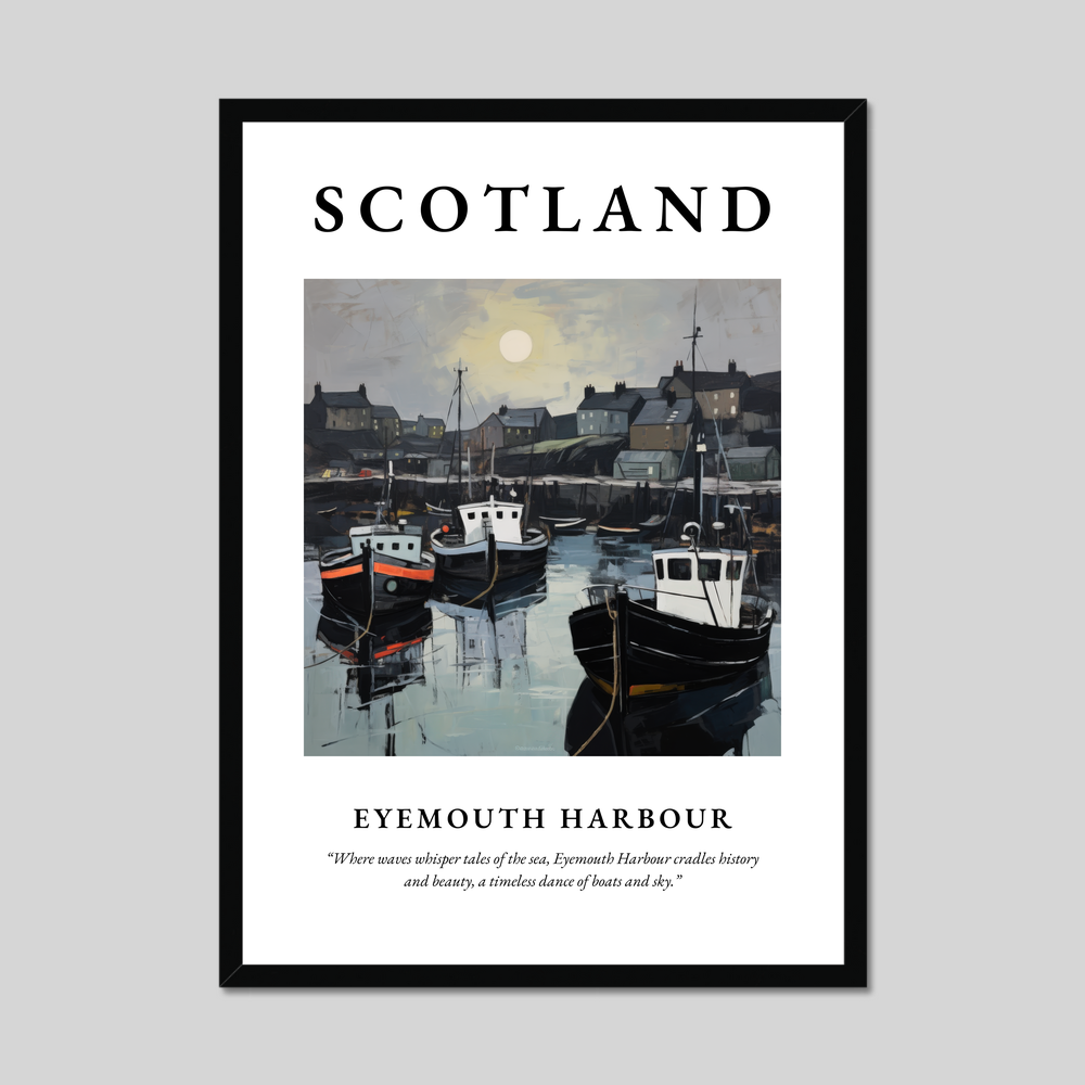 Poster of Eyemouth Harbour, Scotland.