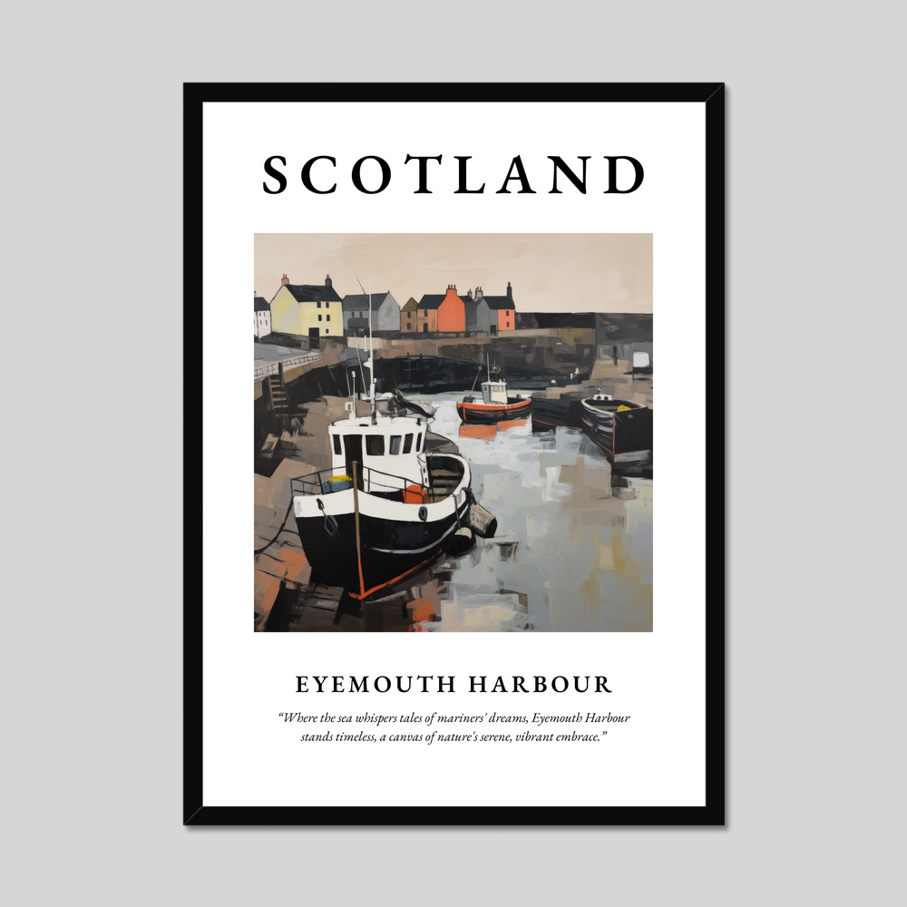 Poster of Eyemouth Harbour, Scotland.