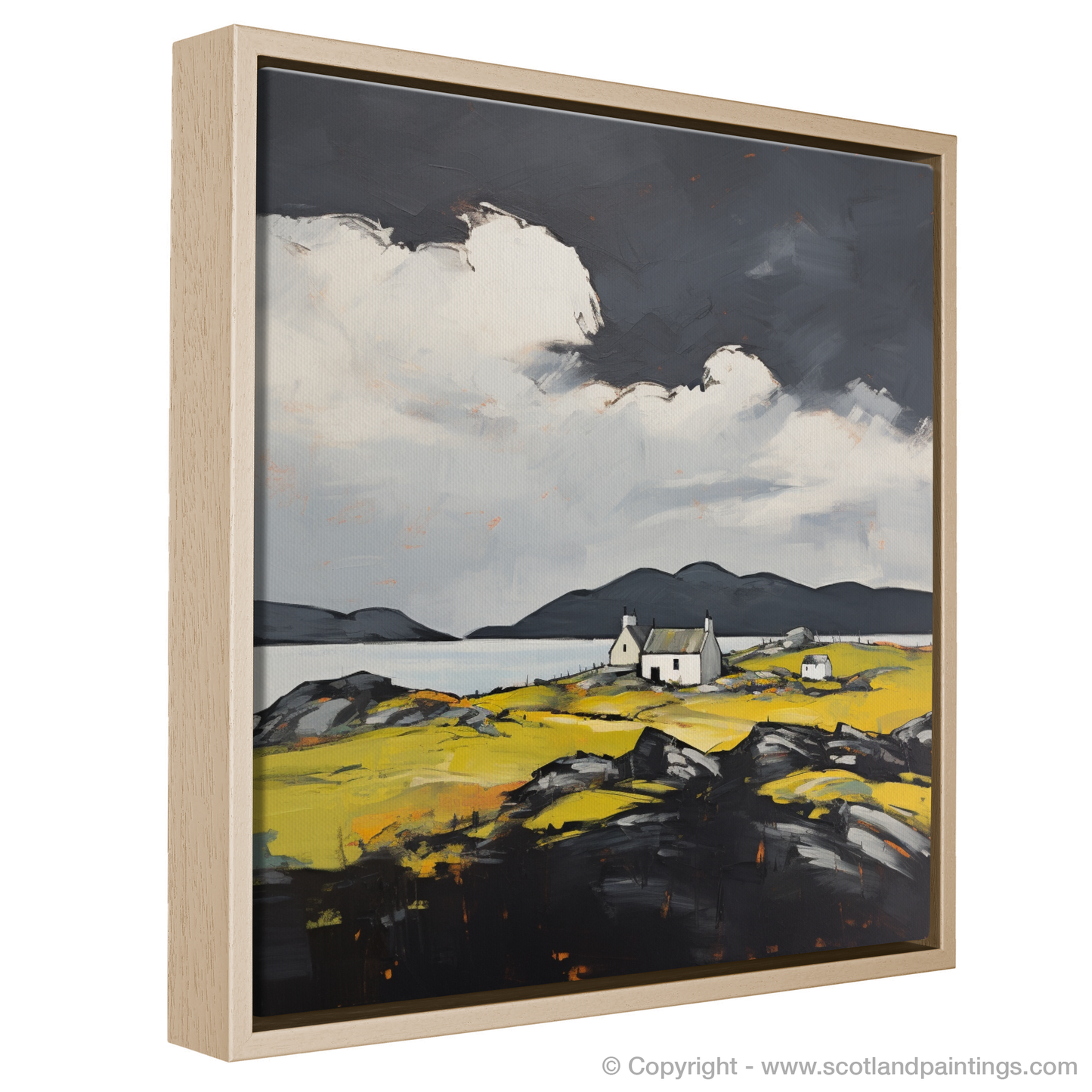 Painting and Art Print of Isle of Barra, Outer Hebrides entitled "Expressionism of Barra: A Rugged Charm Revealed".