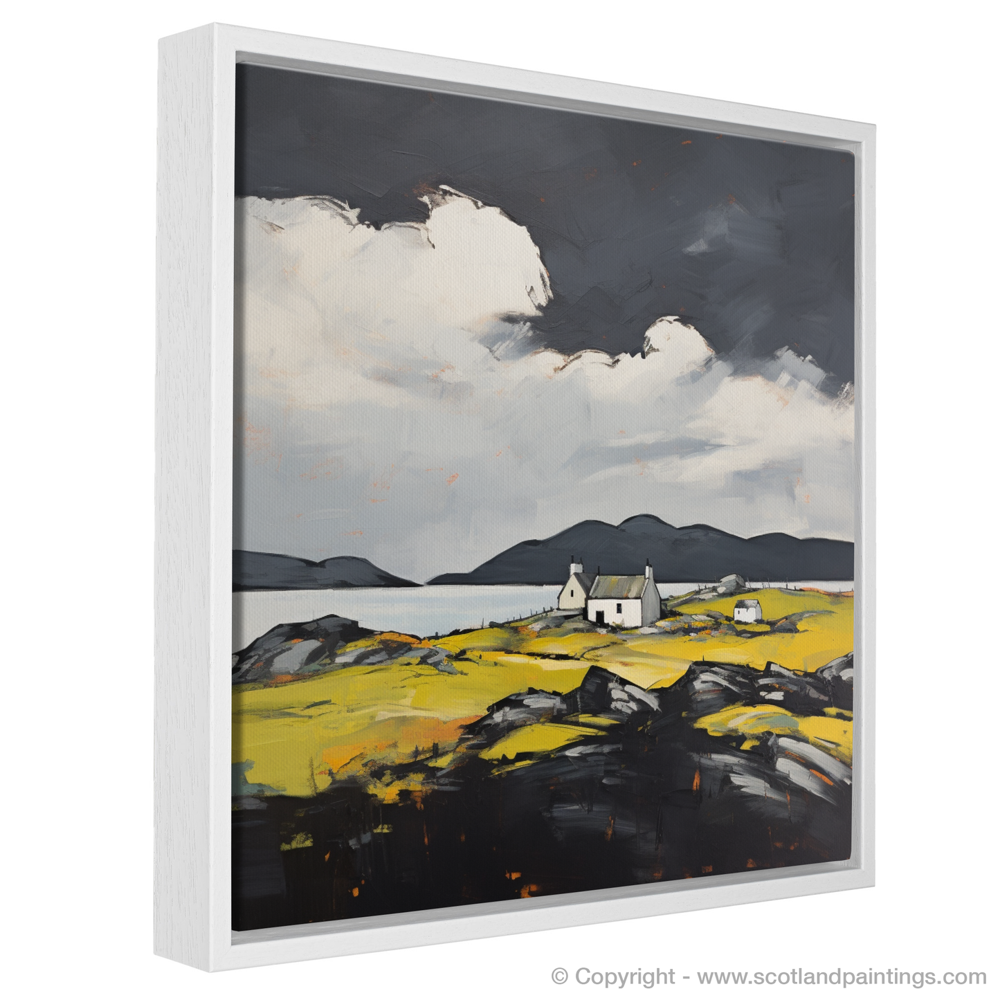 Painting and Art Print of Isle of Barra, Outer Hebrides entitled "Expressionism of Barra: A Rugged Charm Revealed".