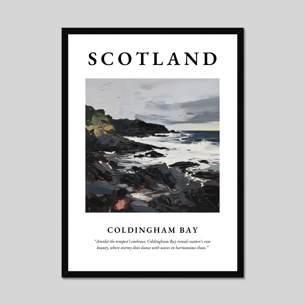 Poster of Coldingham Bay, Scotland.