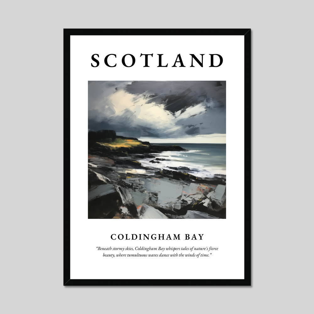 Poster of Coldingham Bay, Scotland.