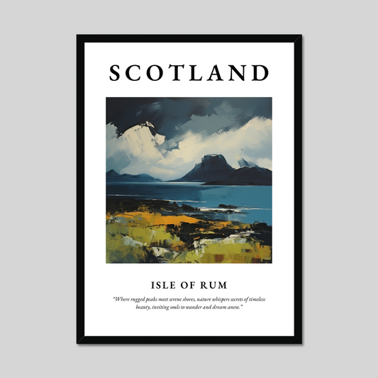 Poster of Isle of Rum, Scotland.