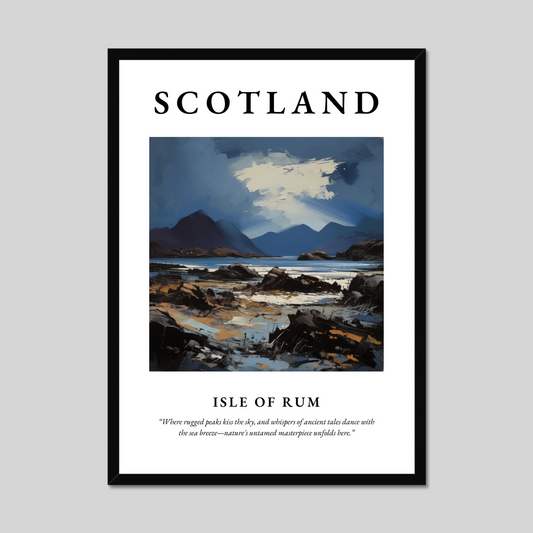 Poster of Isle of Rum, Scotland.