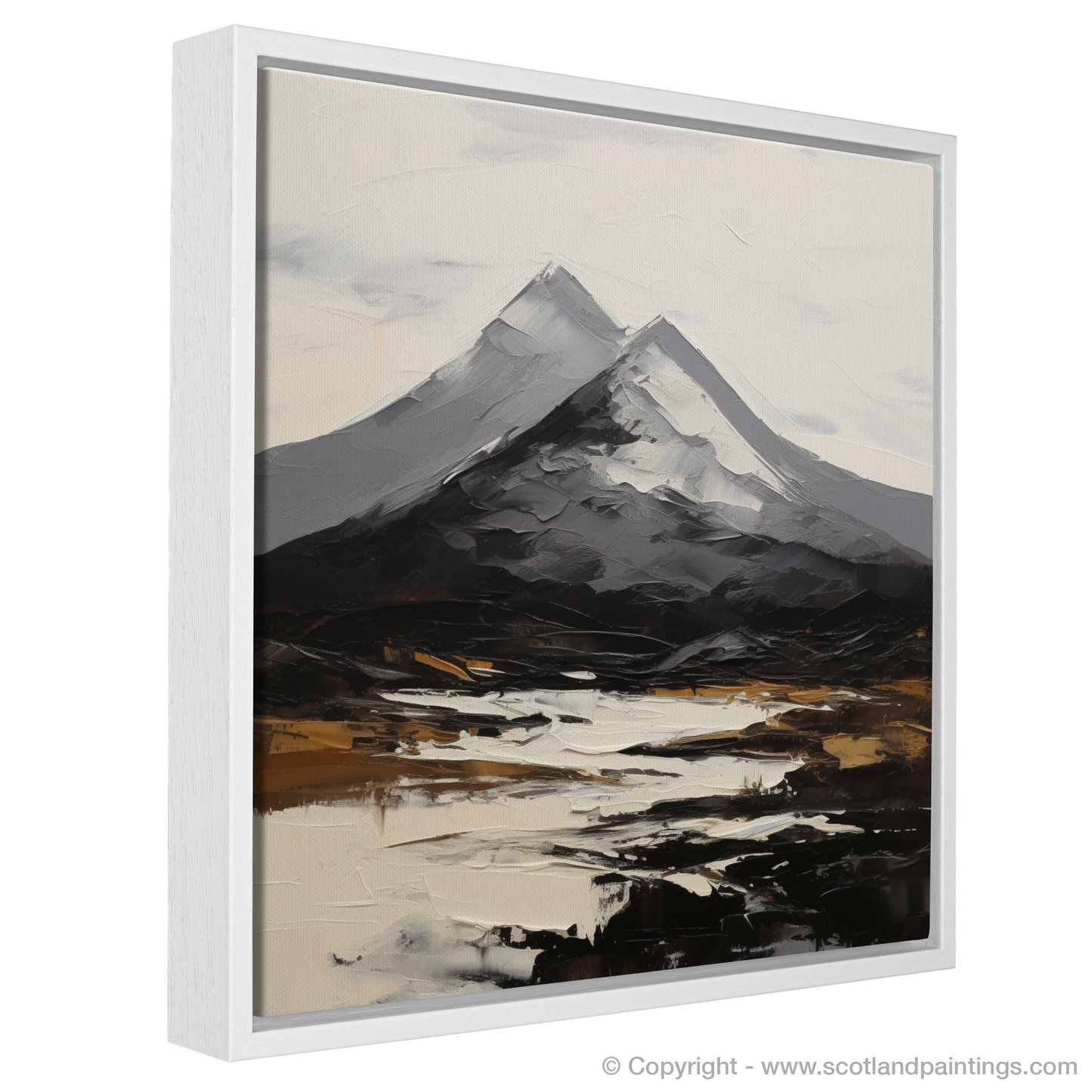 Painting and Art Print of Ben More entitled "Majestic Ben More: An Expressionist Ode to Scotland's Wild Soul".