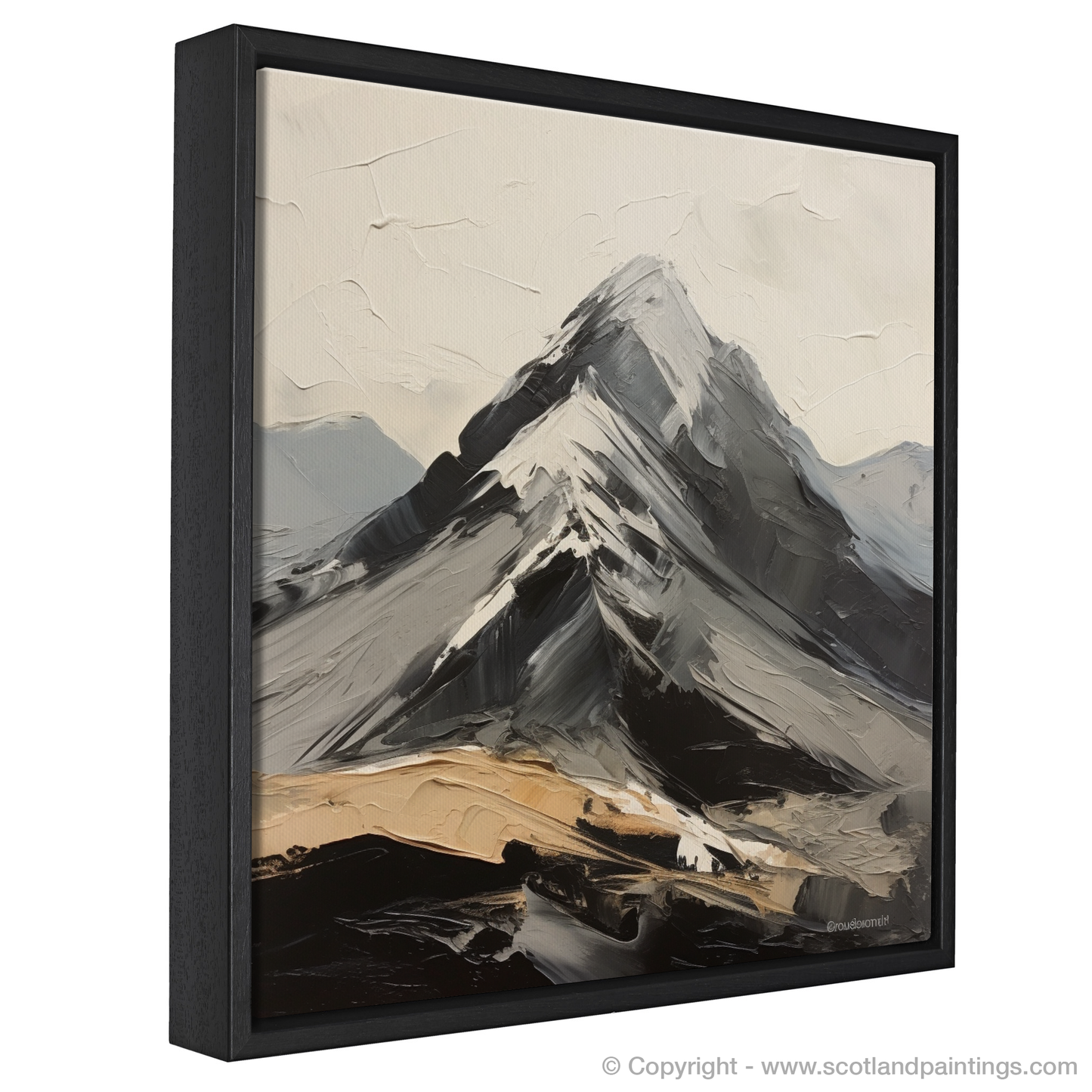 Painting and Art Print of Ben More entitled "Majestic Ben More: An Expressionist Ode to Scotland's Untamed Highlands".