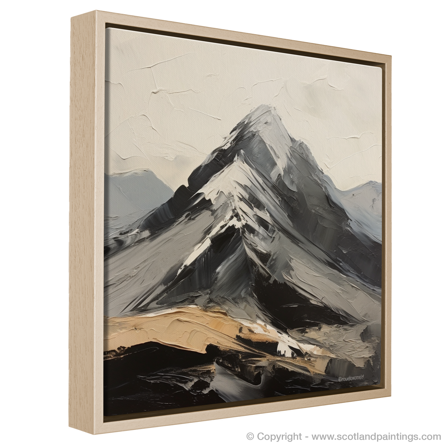 Painting and Art Print of Ben More entitled "Majestic Ben More: An Expressionist Ode to Scotland's Untamed Highlands".