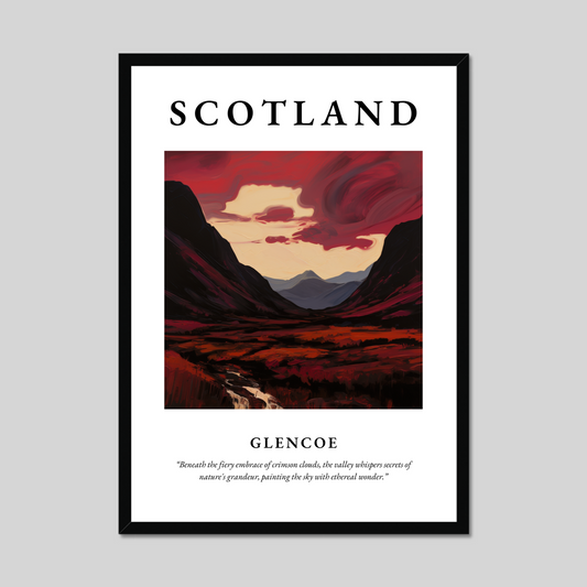 Poster of Glencoe, Scotland.