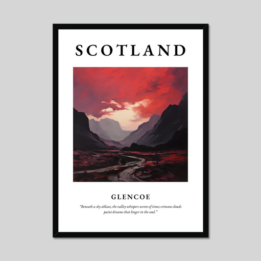 Poster of Glencoe, Scotland.