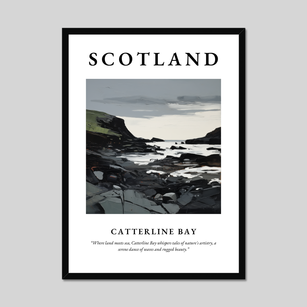 Poster of Catterline Bay, Scotland.