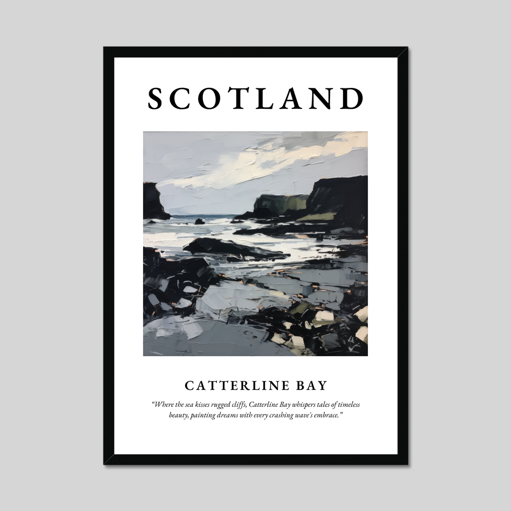 Poster of Catterline Bay, Scotland.