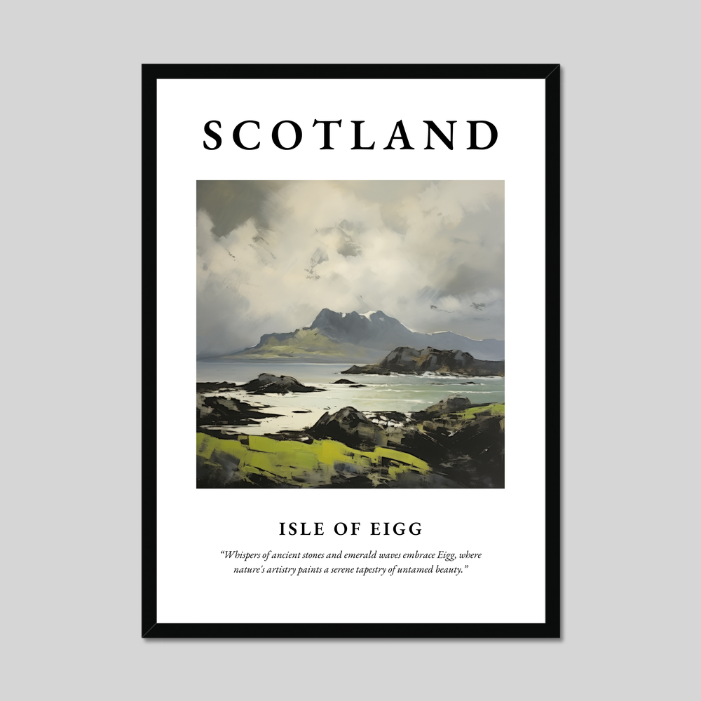 Poster of Isle of Eigg, Scotland.