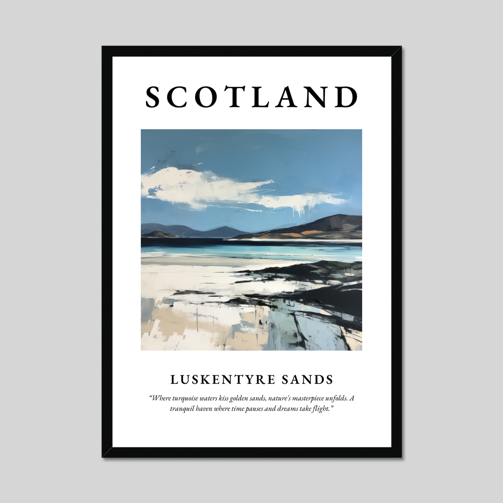 Poster of Luskentyre Sands, Scotland.