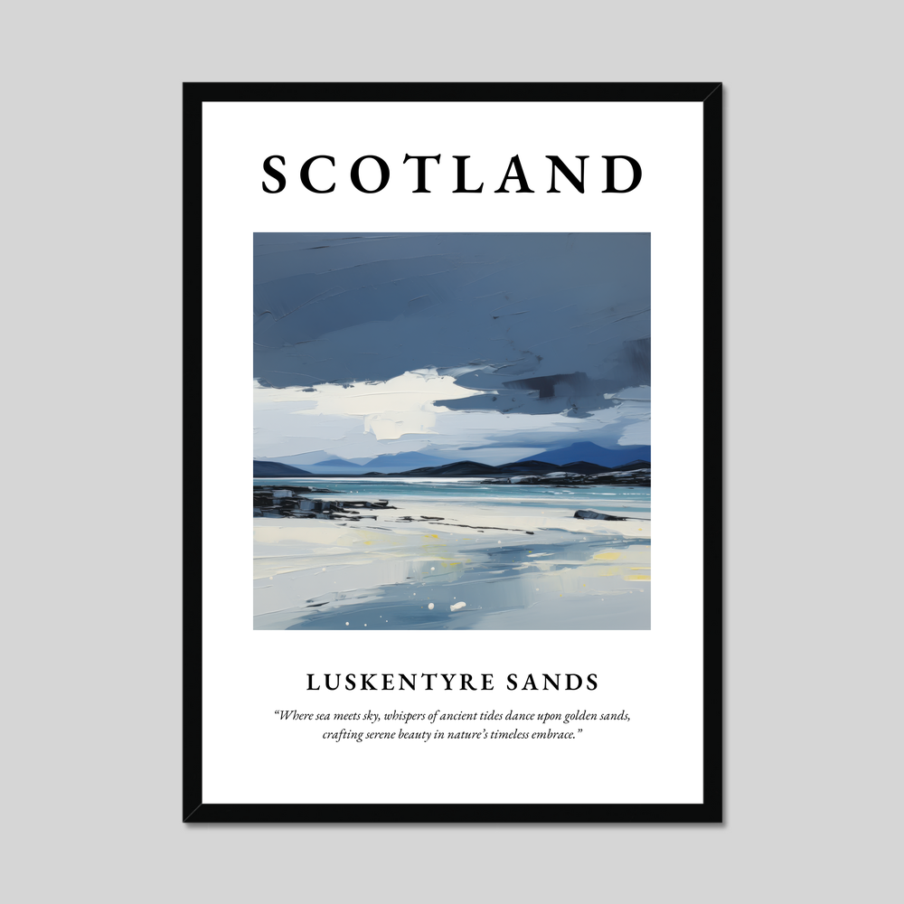 Poster of Luskentyre Sands, Scotland.