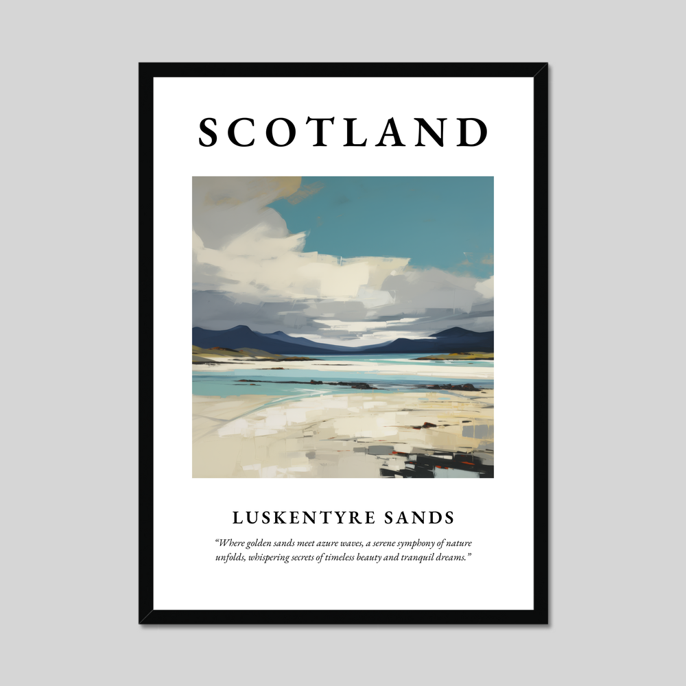 Poster of Luskentyre Sands, Scotland.