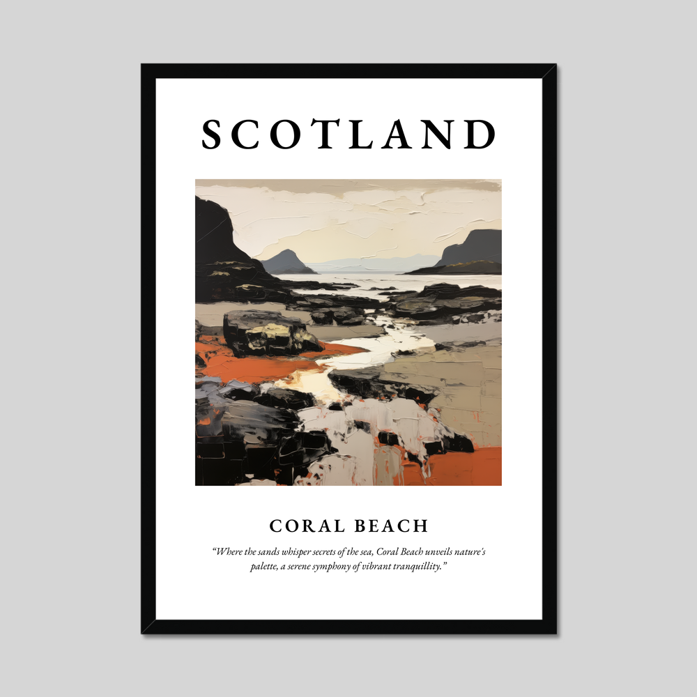 Poster of Coral Beach, Scotland.