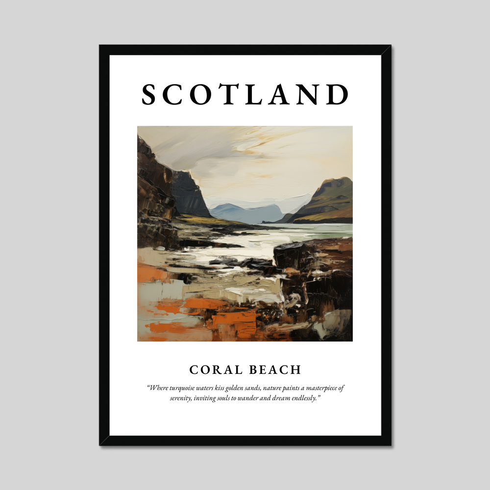 Poster of Coral Beach, Scotland.