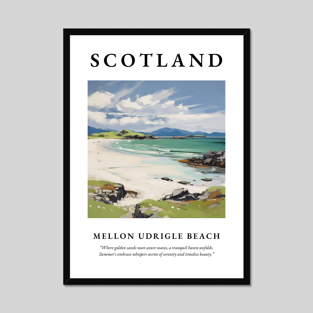 Poster of Mellon Udrigle Beach, Scotland.