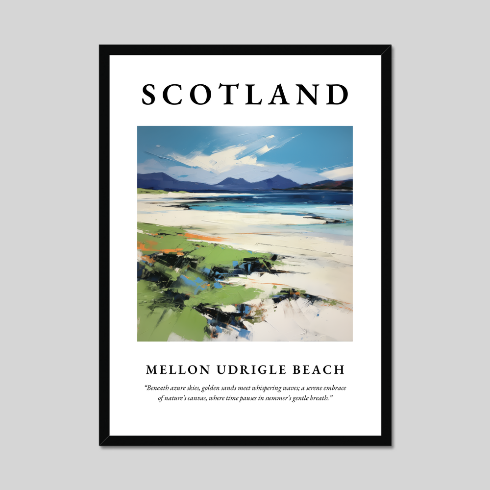 Poster of Mellon Udrigle Beach, Scotland.