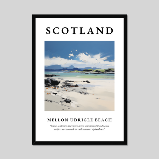 Poster of Mellon Udrigle Beach, Scotland.