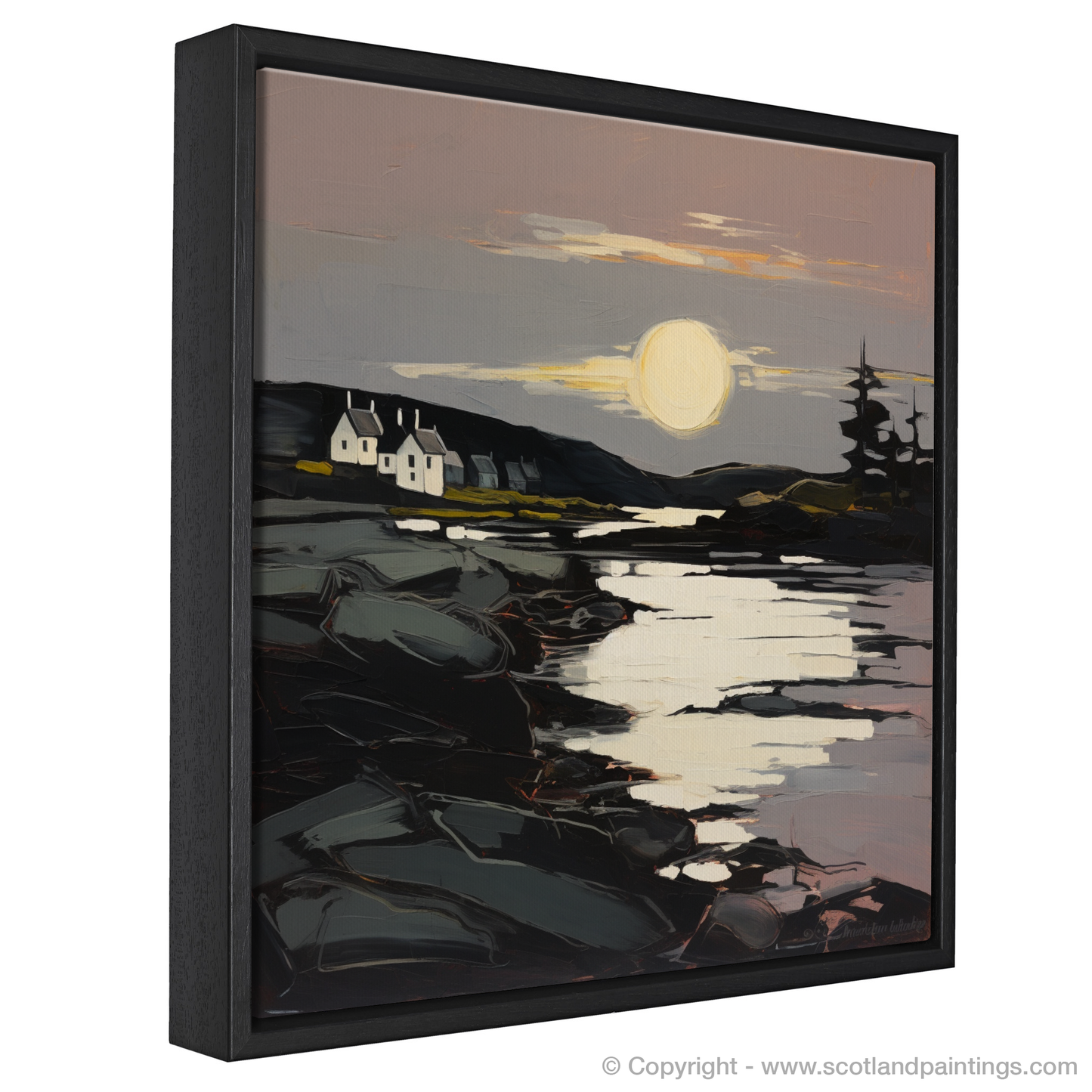 Painting and Art Print of Largo Bay, Fife. Twilight Embrace of Largo Bay.