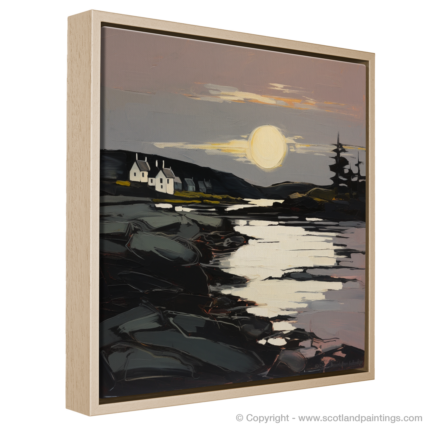 Painting and Art Print of Largo Bay, Fife. Twilight Embrace of Largo Bay.