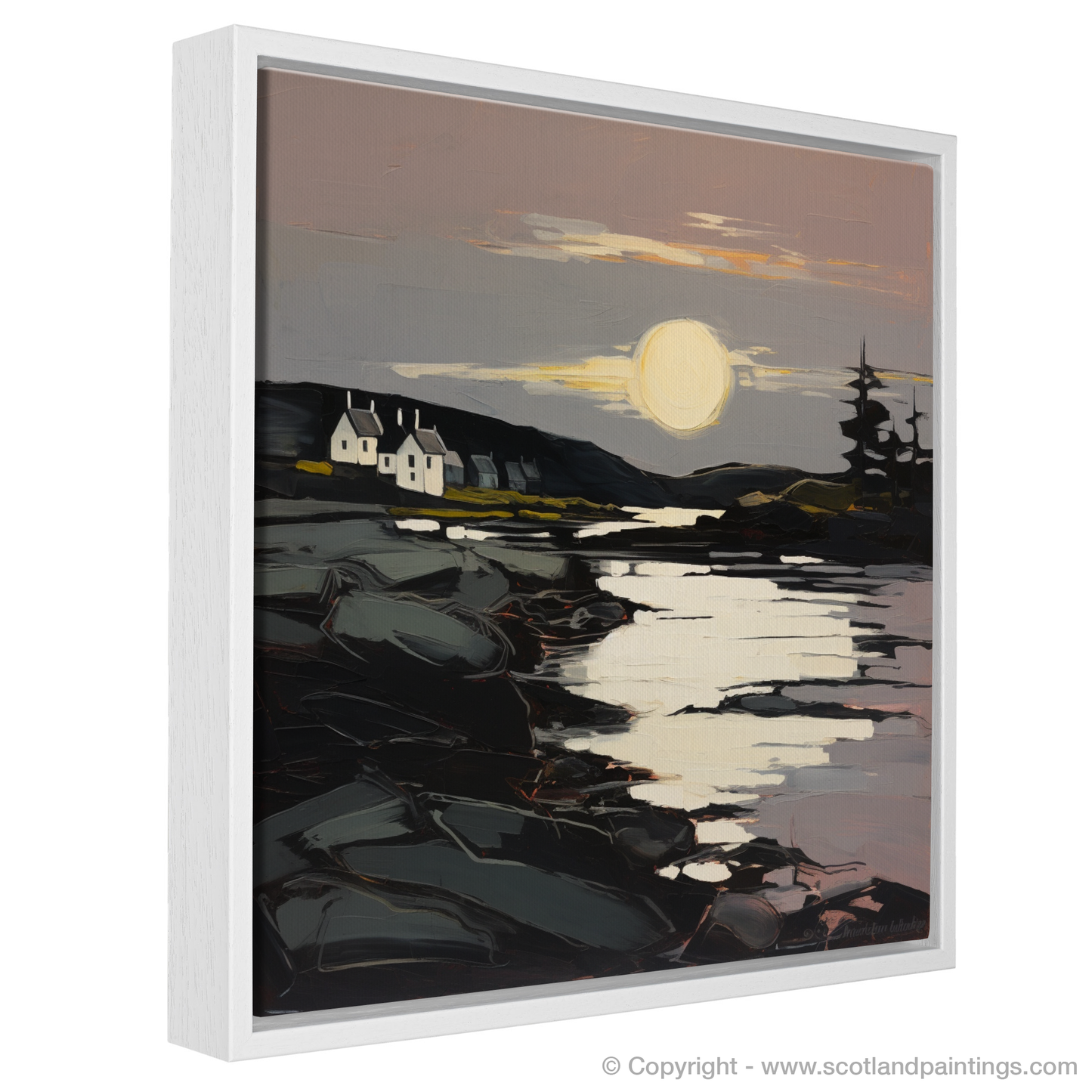 Painting and Art Print of Largo Bay, Fife. Twilight Embrace of Largo Bay.