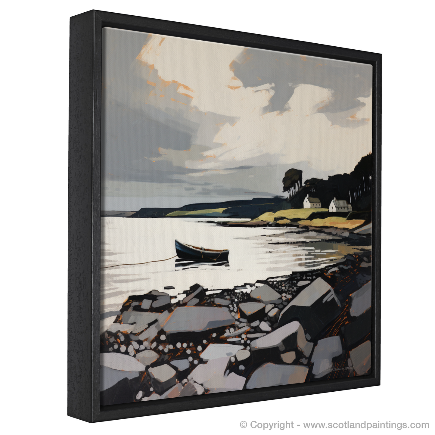 Painting and Art Print of Largo Bay, Fife. Serene Ambience of Largo Bay.